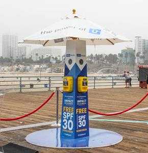 Sun Safety Station on Santa Monica Pier