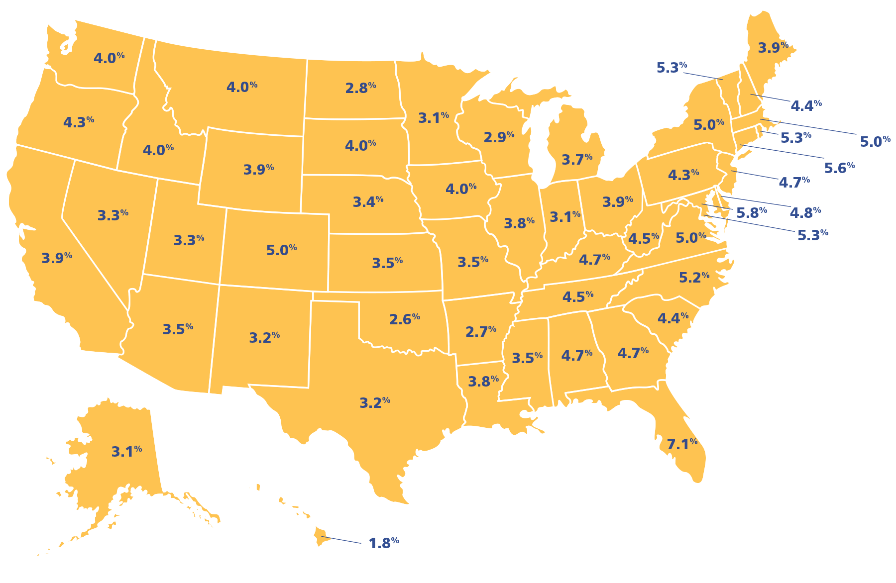 US Map Melanoma